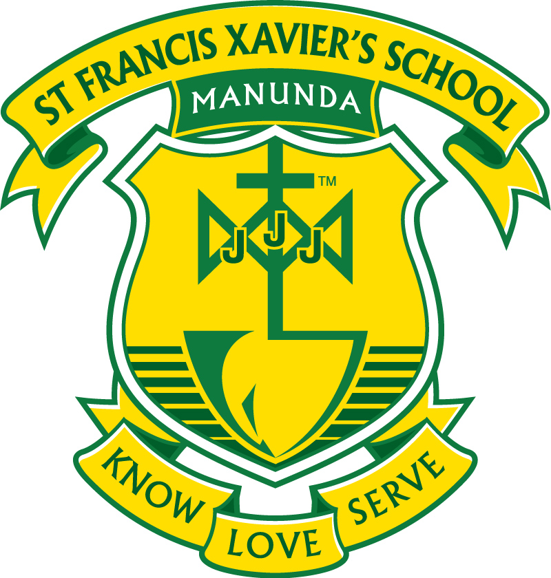 School logo and Motto St Francis Xavier's School