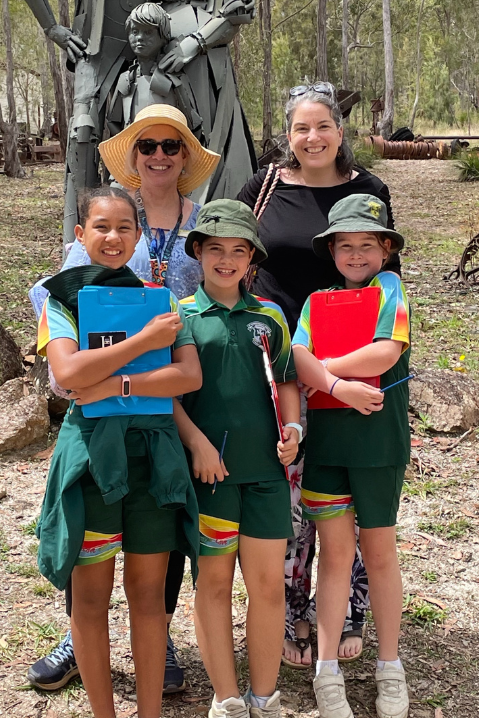 Parent volunteers assisting on a school excursion.